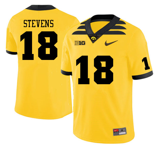 Men #18 Drew Stevens Iowa Hawkeyes College Football Jerseys Sale-Gold - Click Image to Close